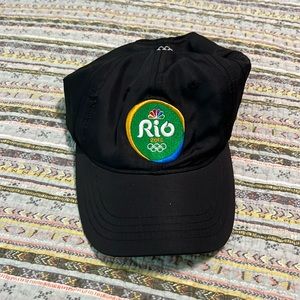 2016 RIO OLYMPICS NBC Lightweight Black Baseball Hat Cap Embroidered Adjustable
